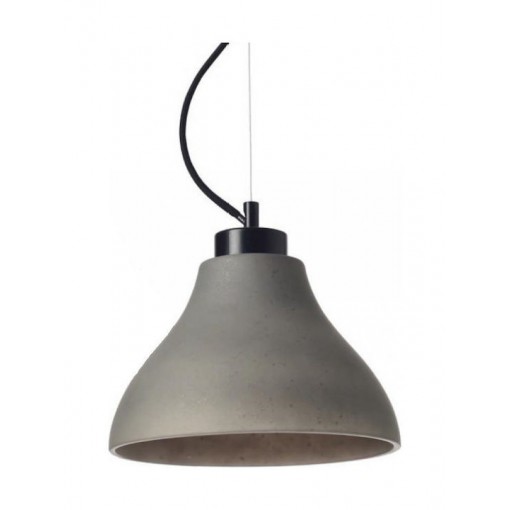 ΓΥΑΛΙ ΑΝΑΓΛΥΦΟ ΓΚΡΙ Φ22 x H20 cm E27 (1039A-712)