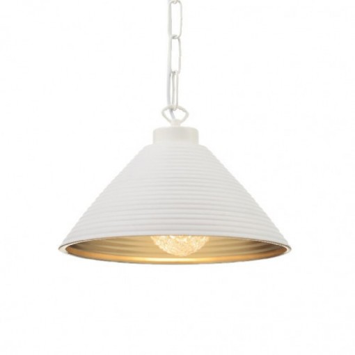 ΓΥΑΛΙ ΛΕΥΚΟ ΜΑΤ ΕΞΩ-ΧΡΥΣΟ ΑΝΤΙΚΕ ΜΕΣΑ Φ30ΧΗ14CM ΓΙΑ E27 (2390030WG)