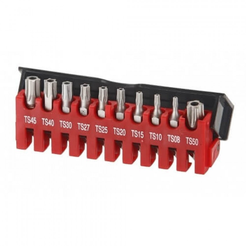 ΣΕΤ 10 ΜΥΤΕΣ TORX ΜΕ 5 ΓΩΝΙΕΣ ΚΑΙ ΤΡΥΠΑ 1/4 FORCE 21013