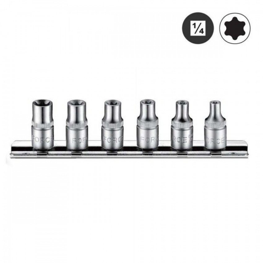 2062S ΚΑΡΥΔΑΚΙΑ TORX ΘΗΛΥΚΑ 1/4 ΣΕΤ 6 ΤΕΜ. FORCE