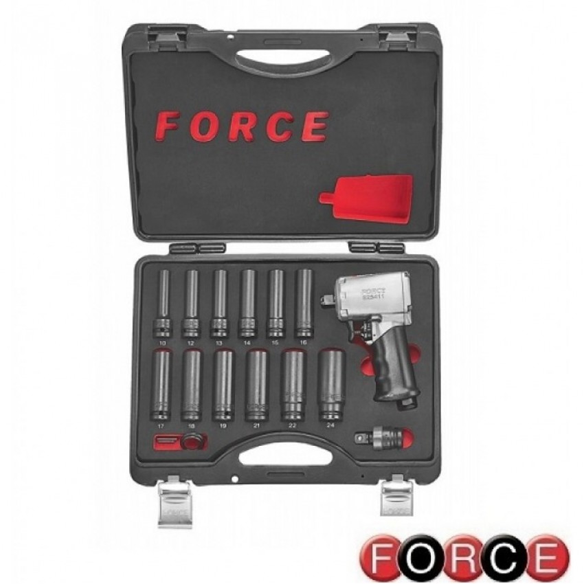 4189 ΑΕΡΟΚΛΕΙΔΟ 1/2" FORCE 1247 Nm & ΚΑΡΥΔΑΚΙΑ ΜΑΚΡΙΑ ΣΕΤ