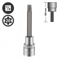 34610020 ΚΑΡΥΔΑΚΙΑ ALLEN TORX 1/2 FORCE T20x100
