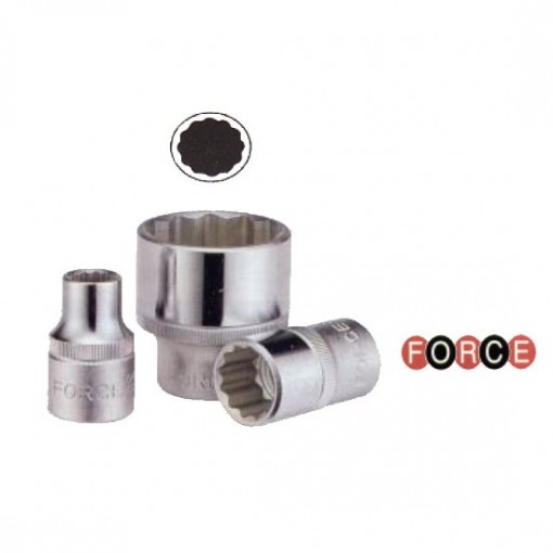 5491.1.4 ΚΑΡΥΔΑΚΙΑ 1/2 ΣΕ ΙΝΤΣΕΣ ΠΟΛΥΓΩΝΑ FORCE 1-1/4"