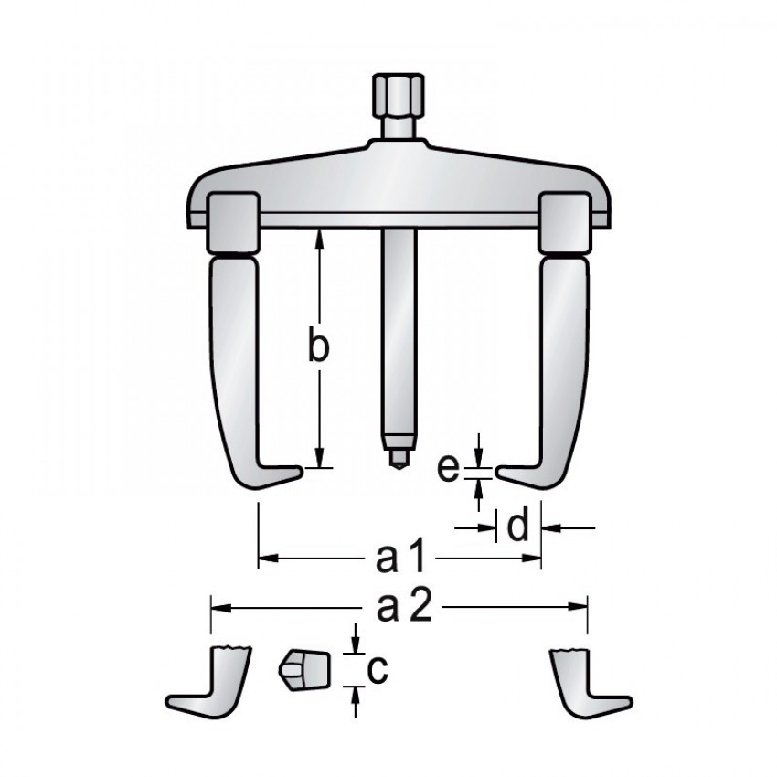 106/A-200-N ΠΟΔΙ ΕΞΟΛΚΗΣΗΣ GEDORE 200mm