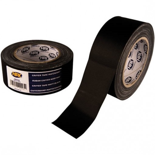  Gaffer tape μαύρη ματ 48mmx25m, HPX 