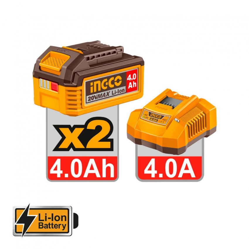INGCO Εργαλεία Μπαταρίας 20V Li-Ion Σετ 3 τεμ. CKLI202598E