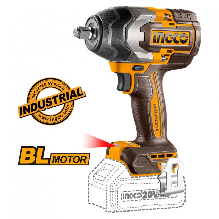 INGCO Εργαλεία Μπαταρίας 20V Li-Ion Σετ 2 τεμ. COSLI250586E