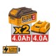 INGCO Εργαλεία Μπαταρίας 20V Li-Ion Σετ 2 τεμ. COSLI250586E