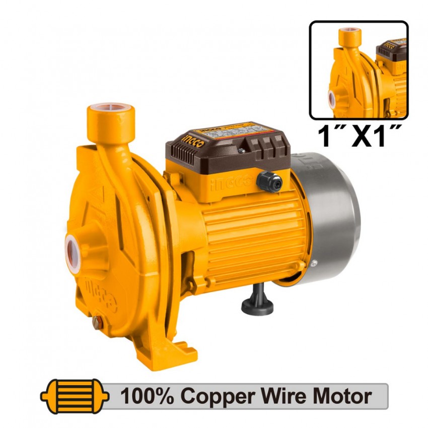 INGCO Φυγοκεντρική Αντλία Νερού 1500W (CPM15008)