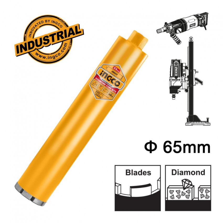 INGCO Διαμαντοκορώνα Μπετού Kαροτιέρας 65mm DCB580658