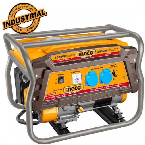 INGCO Γεννήτρια Βενζίνης με Σταθεροποιητή AVR 3.5kW 4.3kVA 7HP GE35006
