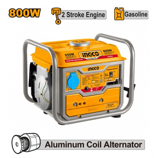 INGCO Γεννήτρια Βενζίνης 0.8kW 1kVA 2HP GE8005