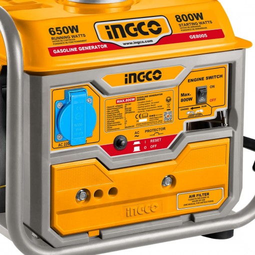 INGCO Γεννήτρια Βενζίνης 0.8kW 1kVA 2HP GE8005