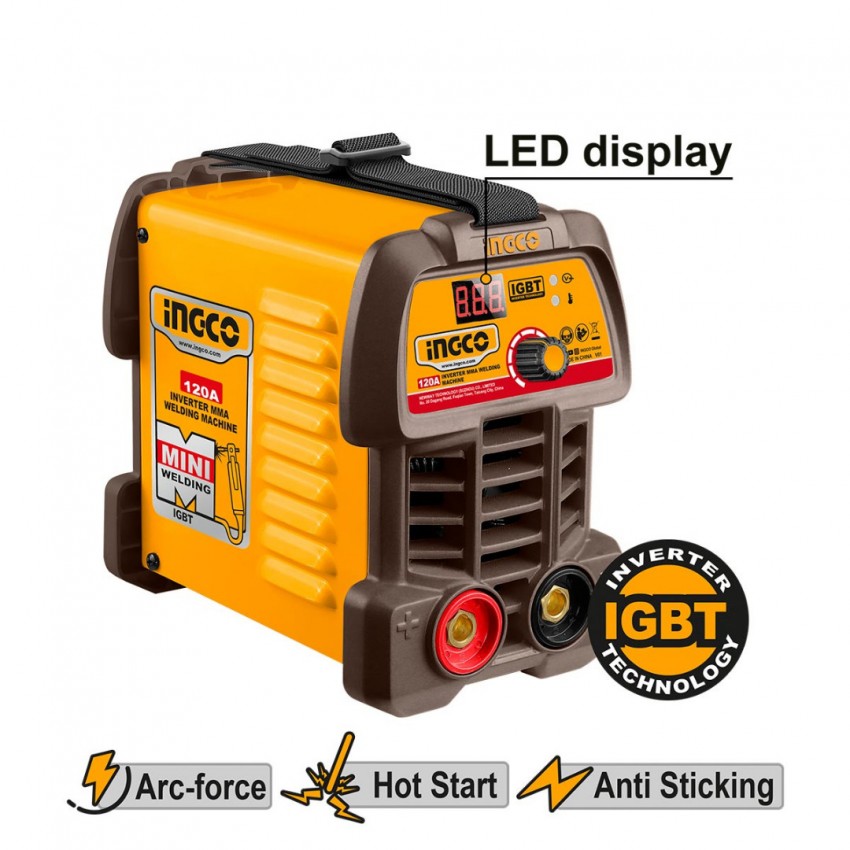INGCO Ηλεκτροκόλληση Inverter 120Α MMA12049E