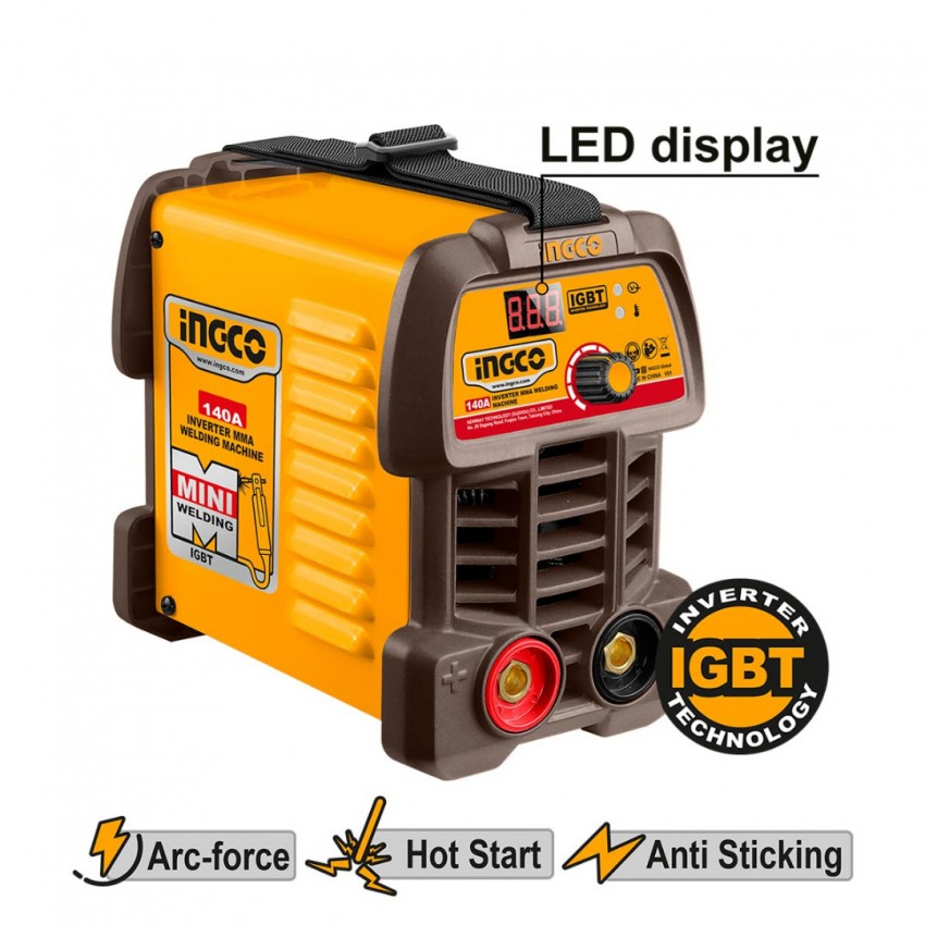 INGCO Ηλεκτροκόλληση Inverter 140Α MMA14049E