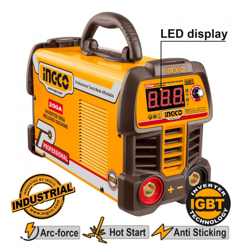 INGCO Ηλεκτροκόλληση Inverter 200Α MMA20069