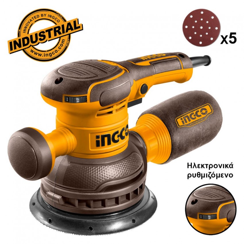 INGCO Τριβείο Έκκεντρο - Περιστροφικό 450W Φ 150mm RS4516