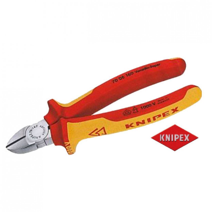 7006160 ΠΛΑΓΙΟΚΟΦΤΕΣ ΗΛΕΚΤΡΟΛΟΓΩΝ KNIPEX 160mm 1000V
