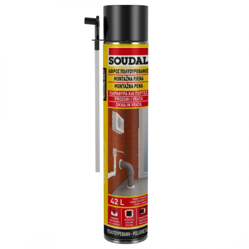 Αφρός Πολυουρεθάνης χειρός 750ml SOUDAL (122996142)