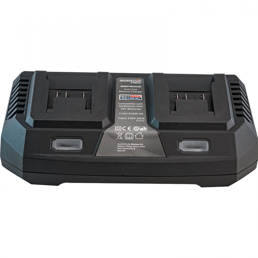 ΦΟΡΤΙΣΤΗΣ ΔΙΠΛΗΣ ΜΠΑΤΑΡΙΑΣ 20V Li-Ion-2x4Ah-3A-PRO