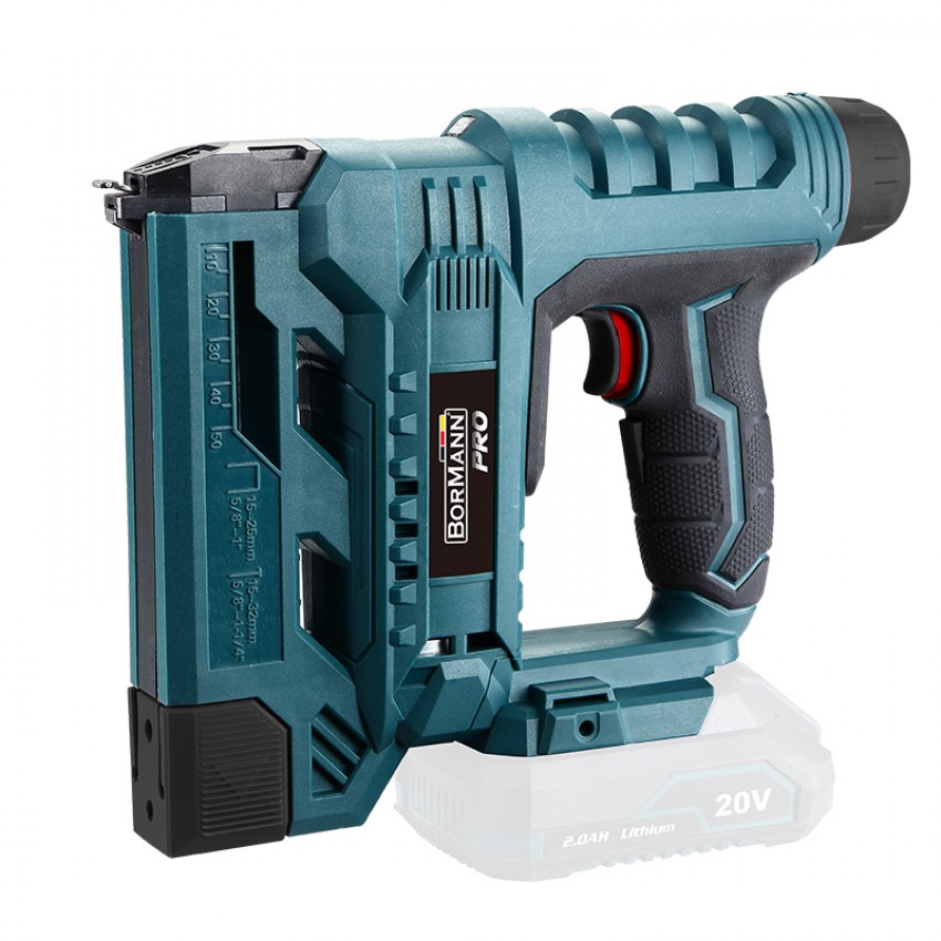BORMANN Pro BBP3630 Καρφωτικό Μπαταρίας 20V για Καρφιά 15-25mm και Δίχαλα 15-32mm, SOLO