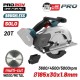 BORMANN Pro BBP5355 Δισκοπρίονο Ξύλου/Μετάλλου Μπαταρίας 20V,Li-Ion,3600/4500/5000rpm,Κοπή 64mm,SOLO