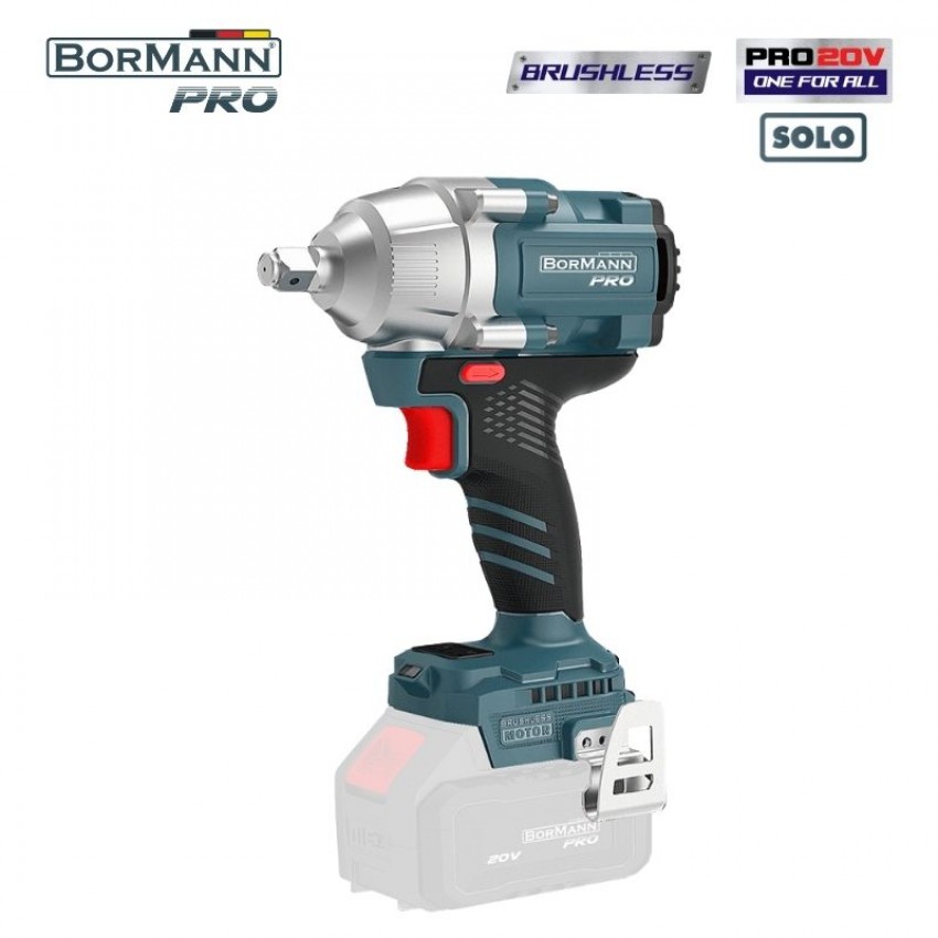 BORMANN Pro BBP5385 Μπουλονόκλειδο, Brushless Mπαταρίας 20V, Li-Ion, 800Nm,0-1400/1900/2400rpm,SOLO