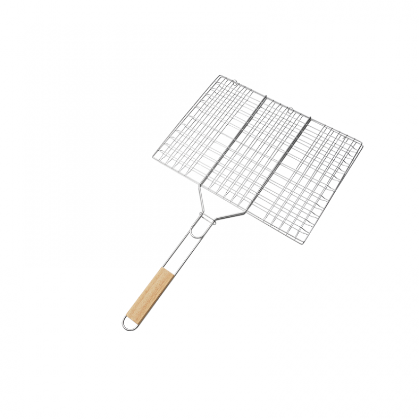 BORMANN ELITE BBQ1017 Σχάρα Ψησίματος 40,5X30cm, Διπλή, INOX