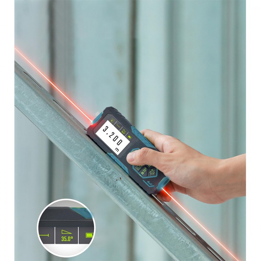 BORMANN Pro BDM7100 Μετρητής Απόστασης, 2 Δεσμών Laser 100/200m