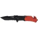 BORMANN Pro BHT7591 Σουγιάς Επιβίωσης Σε Κόκκινο Χρώμα ,200mm ,Μαύρη Λάμα ,Λαβή Αλουμινίου