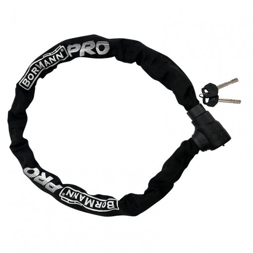 BORMANN Pro BLK1300 Αντικλεπτική Αλυσίδα Μοτοσυκλέτας 120cm,Πάχος 8.5mm,με Κλειδαριά Και Επένδυση