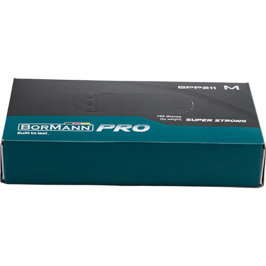 BORMANN Pro BPP212 Γάντι Νιτριλίου μιας χρήσεως Μαύρο L 100τεμ