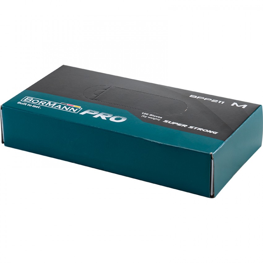 BORMANN Pro BPP212 Γάντι Νιτριλίου μιας χρήσεως Μαύρο L 100τεμ