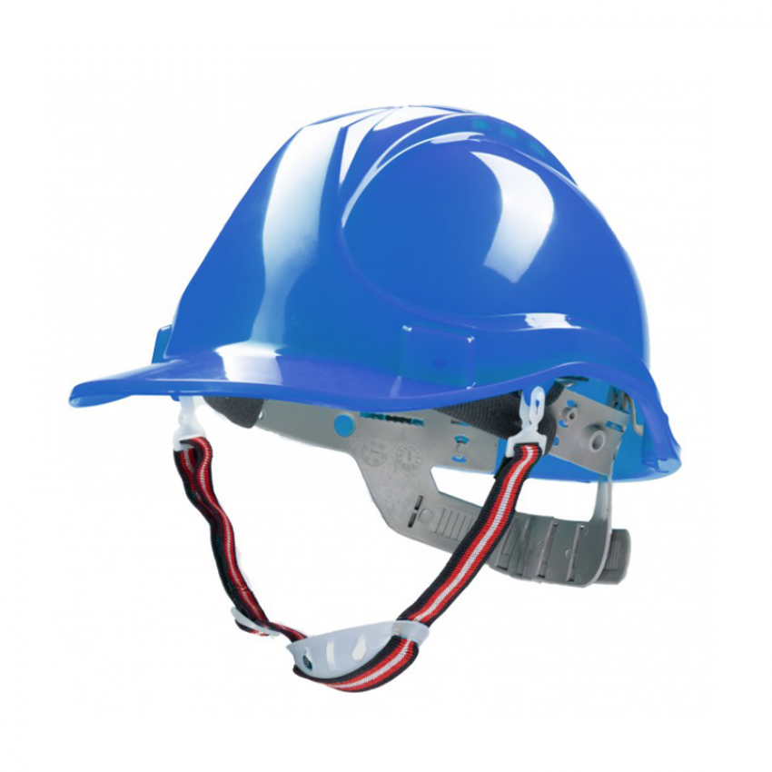BORMANN Pro BPP2431 Κράνος Προστασίας ABS Μπλε,Αεριζόμενο με Υφασμάτινους Ιμάντες 6 θέσεων
