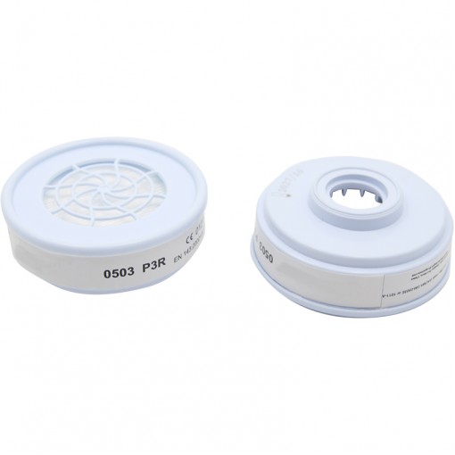 BORMANN Pro BPP2468-2 Φίλτρο Μάσκας Σκόνης P3 R 2τμχ,Άσπρο (Κατάλληλο για BPP2460-BPP2462)