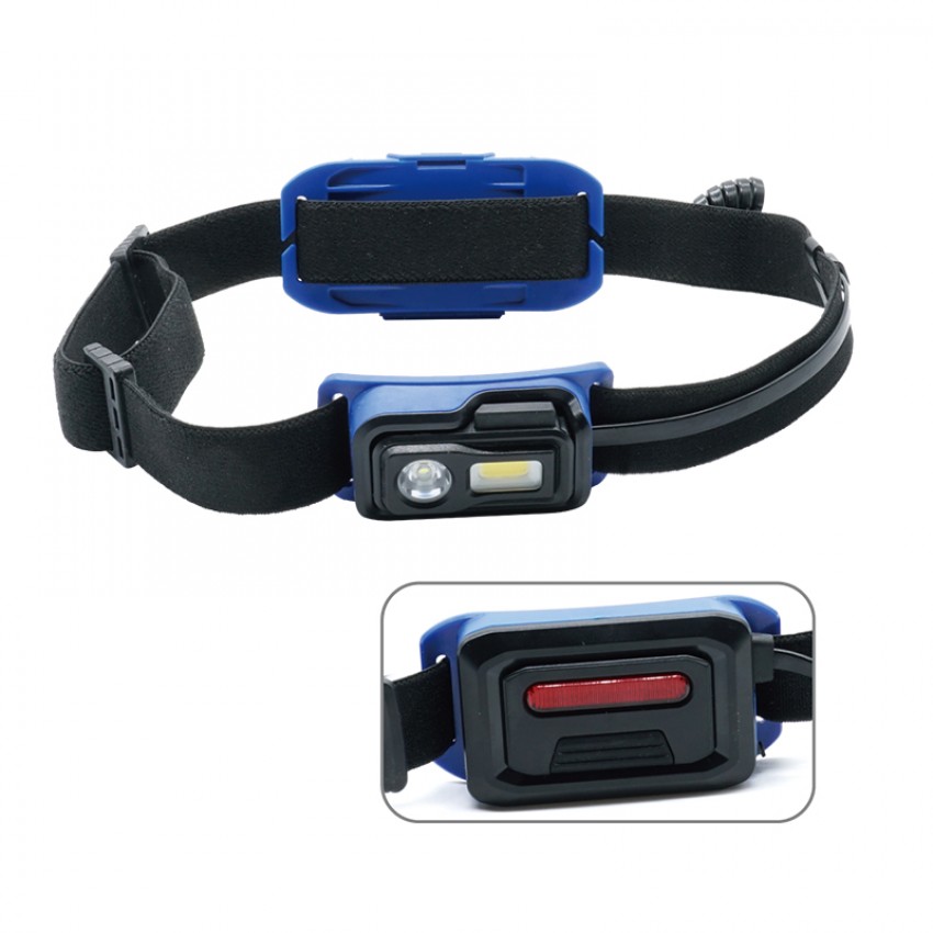 BORMANN Pro BPR6033 Φακός Κεφαλής Επαναφορτιζόμενος Διπλής λειτουργίας, 250Lm, Αδιάβροχος