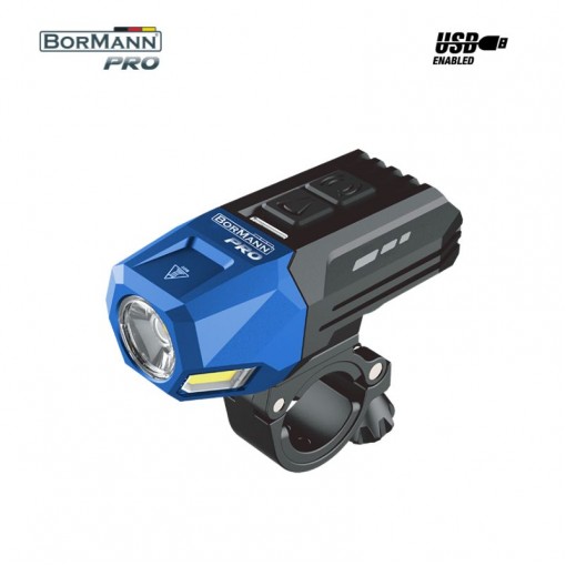 BORMANN Pro BPR6080 Φακός Ποδηλάτου Εμπρόσθιος - Επαναφορτιζόμενος, LED: Cob & Osram 800Lm, 160m
