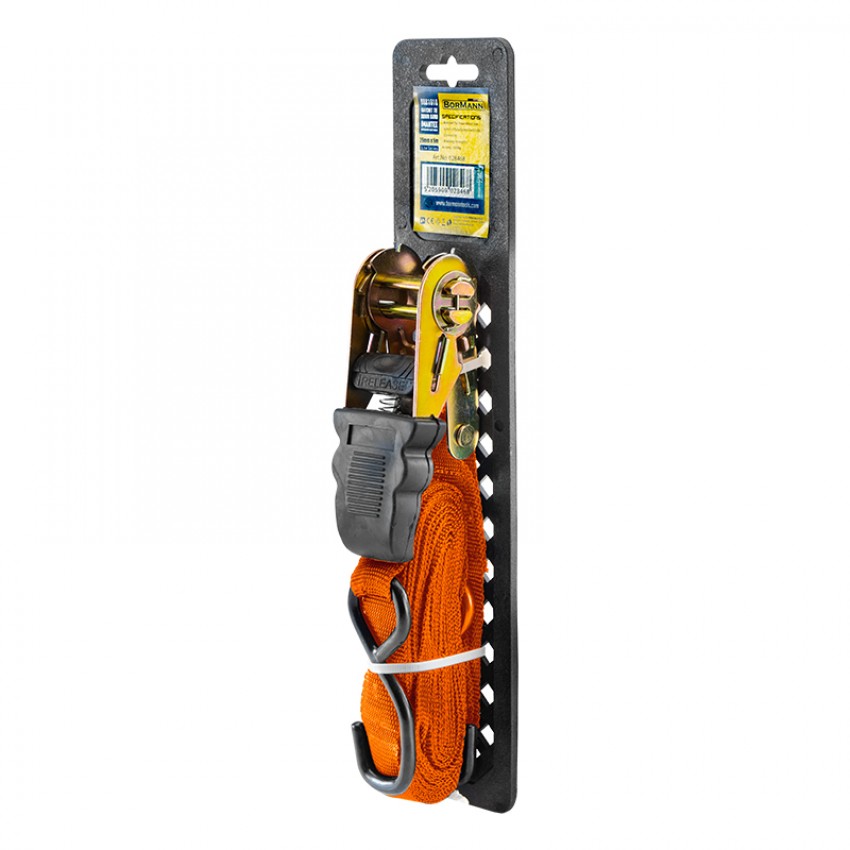 BORMANN Pro BRB1010 Ιμάντες Πρόσδεσης Καστάνιας 25mm x 5m,Αντοχή 1Ton
