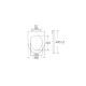 BORMANN BTW1070 Κάλυμμα Λεκάνης Aries 445x360mm Soft Close, Duroplast, 2.28KG