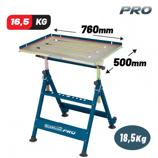 BORMANN Pro BWR4100 Τραπέζι Συγκόλλησης 760x500mm , 18,5Kg , Φορητό