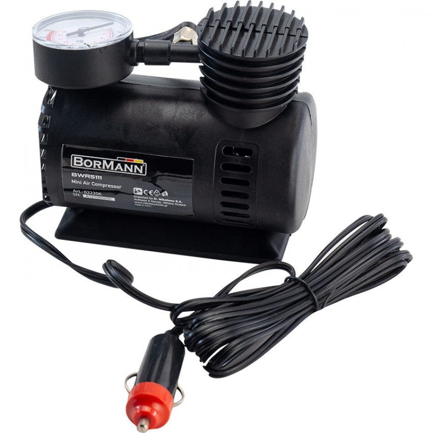 BORMANN BWR5111 Αεροσυμπιεστής 12V με 2 Αντάπτορες