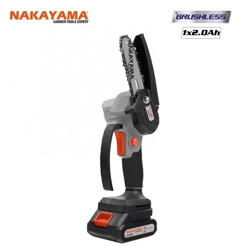 NAKAYAMA EC1040 Κλαδ Αλυσοπρίονο Μπαταρίας 20V,Brushless, Λάμα 10cm, 815gr,1/4"1.1mm 28οδ.11m,1x2ah
