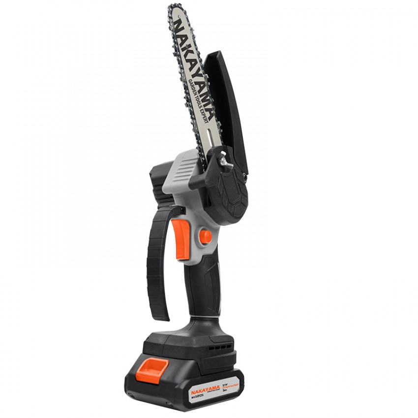 NAKAYAMA EC1050 Κλαδ Αλυσοπρίονο Μπατ 21V, Brushless, Λάμα 15cm, 825gr, 1/4"1.1m 37οδ,11m/s,2x2ah