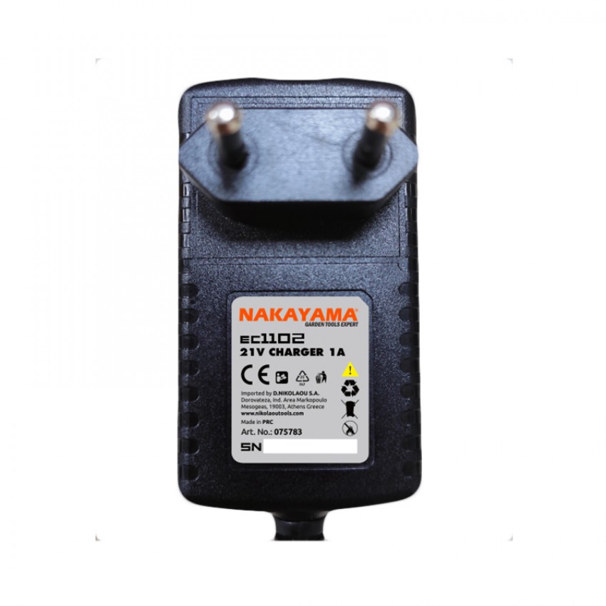 NAKAYAMA Pro EC1102 Φοριστής 21V, 1A Για EC1050, EC1100, EC1200, EC1250