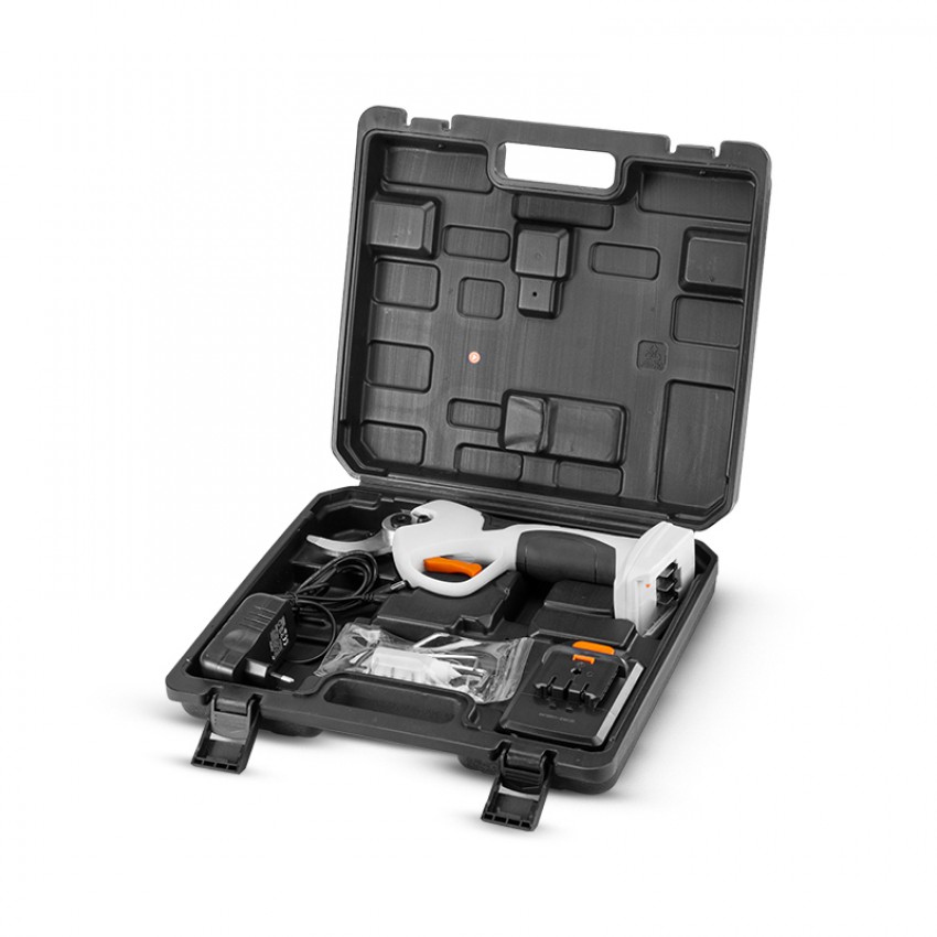 ΨΑΛΙΔΙ ΚΛΑΔΟΥ ΜΠΑΤΑΡΙΑΣ 21V, BRUSHLESS, ΔΙΠΛΗ ΚΟΠΗ 0-30mm/0-40mm, 970gr,ΜΠΑΤΑΡΙΑ 2Ah Li-Ion, ΒΑΛΙΤΣΑ