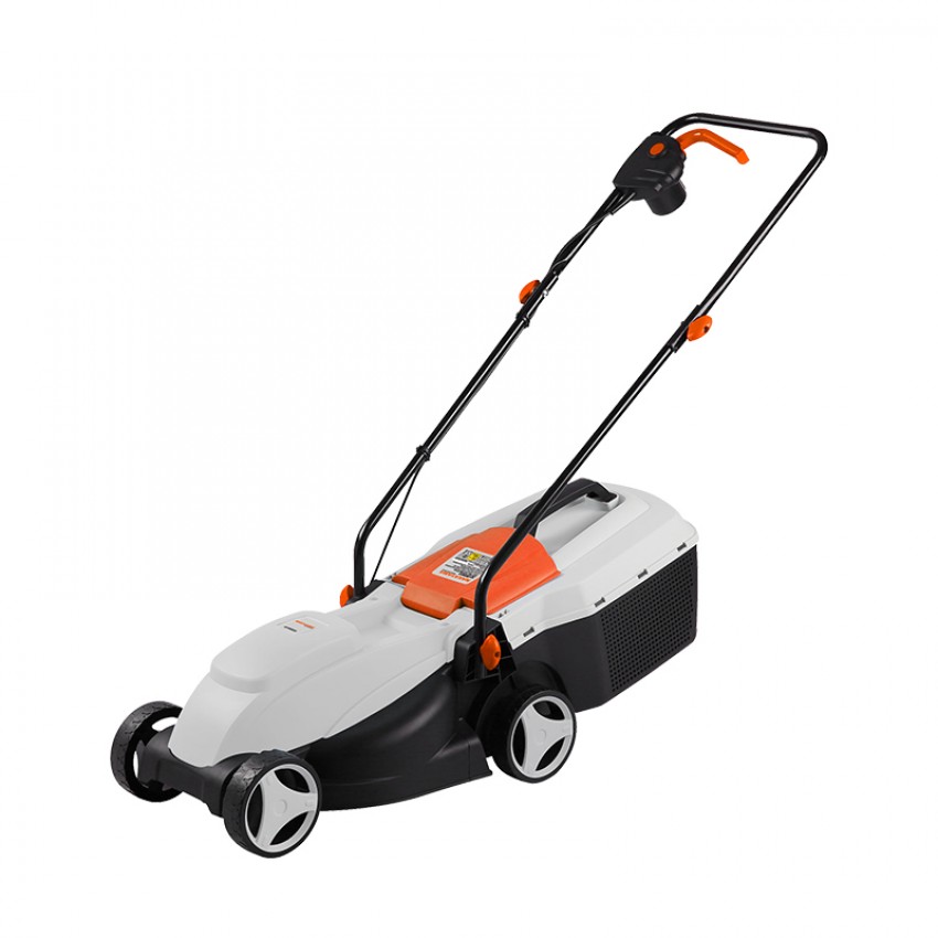 NAKAYAMA EM3220 Χλοοκοπτική Ηλεκτρική 1200W, Κοπή 32cm, Κάδος 25L, Ρύθμιση 3 Θέσεων (25/45/65mm)