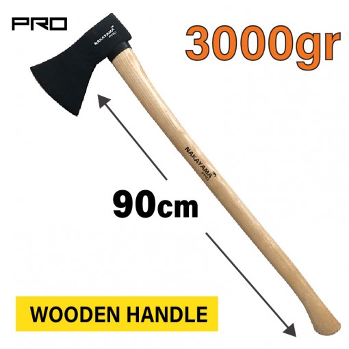 NAKAYAMA PRO SSF558 Τσεκουροβαριά Με Ξύλινη Λαβή 3Kg 90 cm